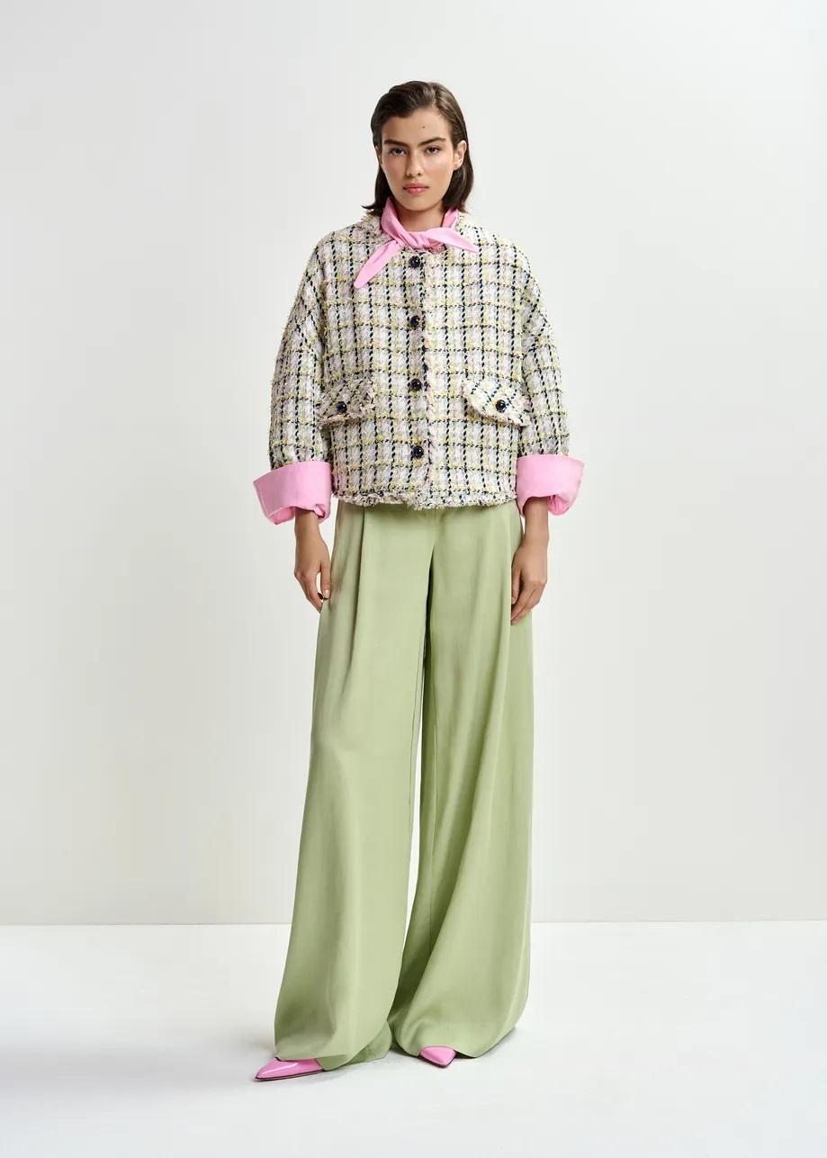 pantaloni sartoriali a gamba larga JUSTICIA017 ESSENTIEL