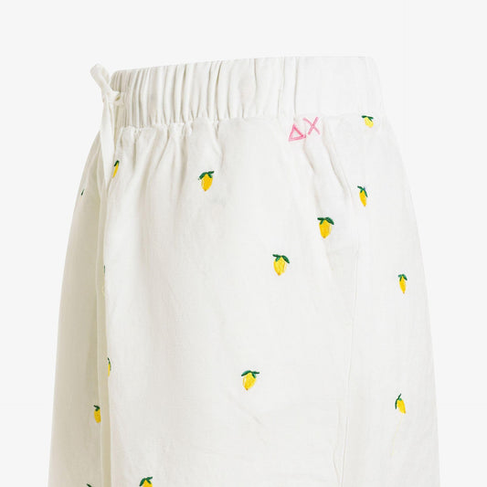shorts in cotone con ricami S36252005 SUN68