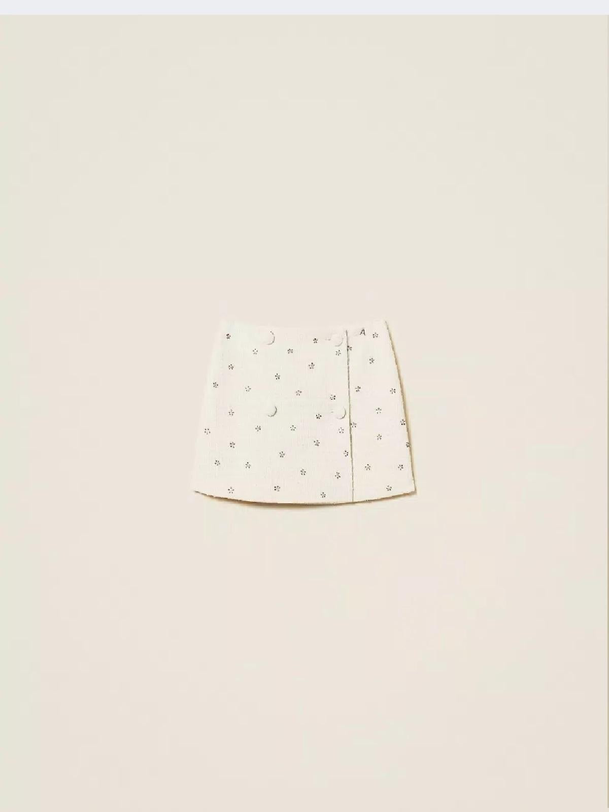 Minigonna bouclé con ricami AP2132007 TWINSET