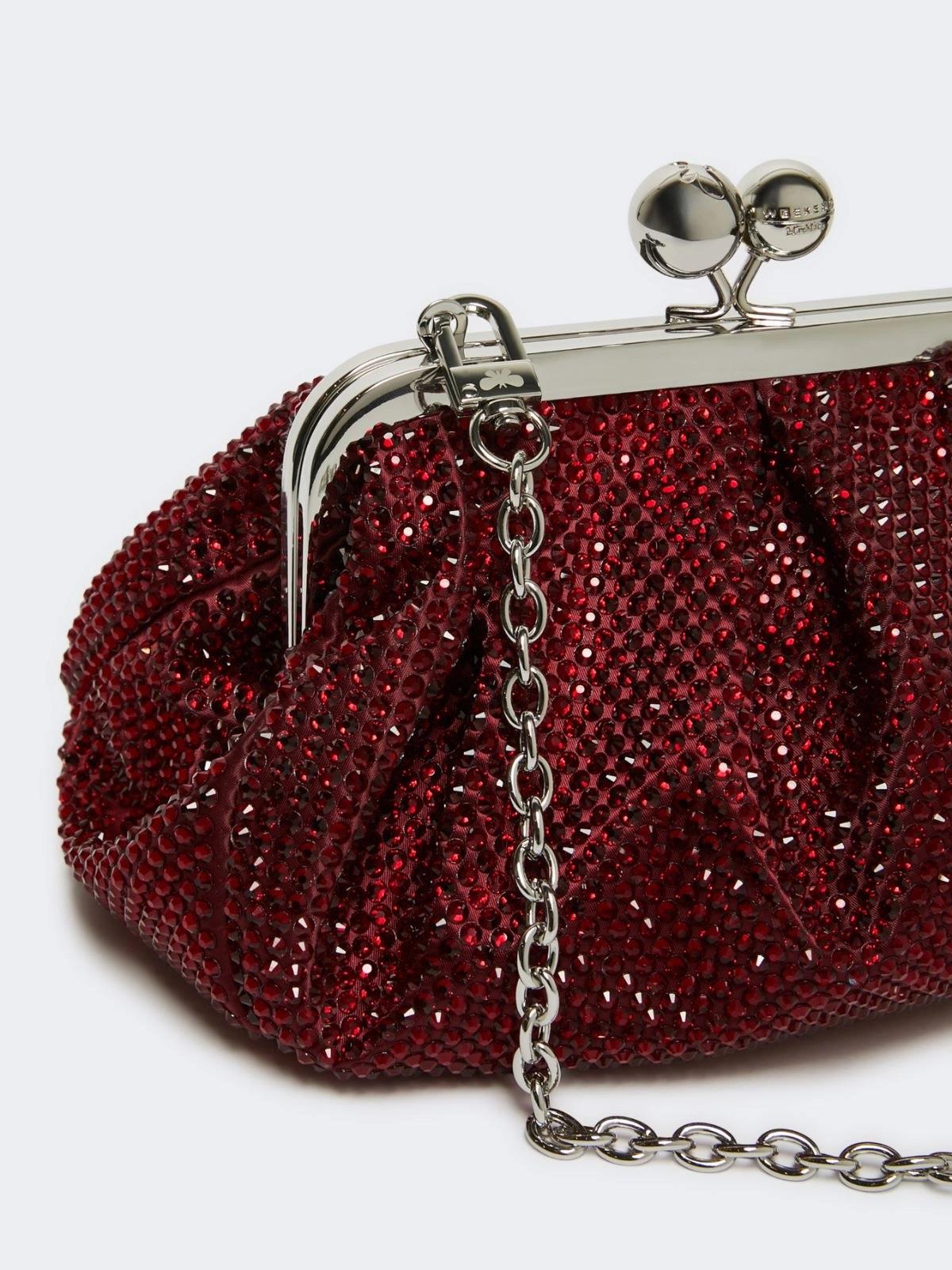 Pasticcino Bag small in raso e strass - ROSSO EMY010 MAXMARA