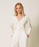 Cardigan in misto angora con ricamo TT3180007 TWINSET
