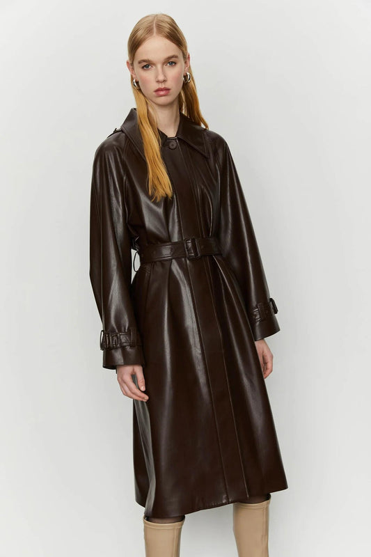 spolverino ecopelle J025006 ISABELLE BLANCHE