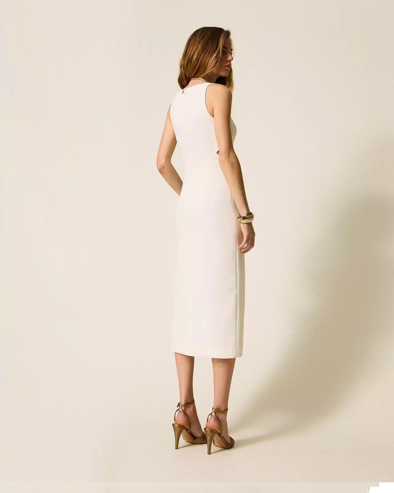 Abito longuette in crêpe con cut-out TP2165005 TWINSET