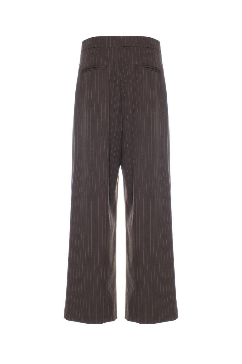 PANTALONE A PALAZZO TESSUTO GESSATO D66010006 SO ALLURE