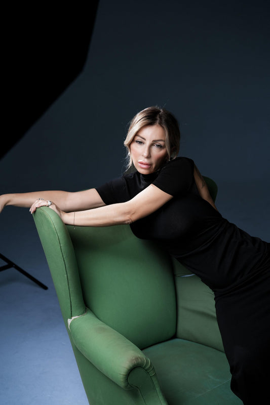 Abito lungo nero con schiena scoperta NORTH  NORTH000 ALBERTO AUDENINO