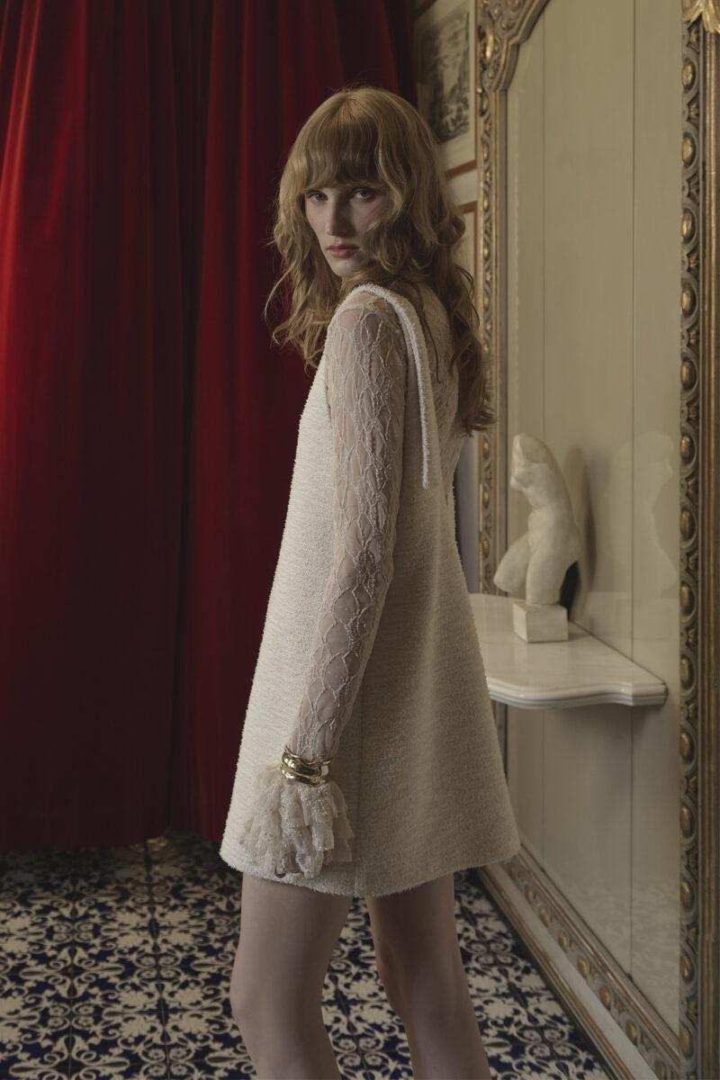 ABITO IN BOUCLE' CON SCOLLO A V D11016007 SO ALLURE