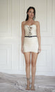 gonna pareo MINISKIRT VANILLA007 ISABEL BEACHWEAR