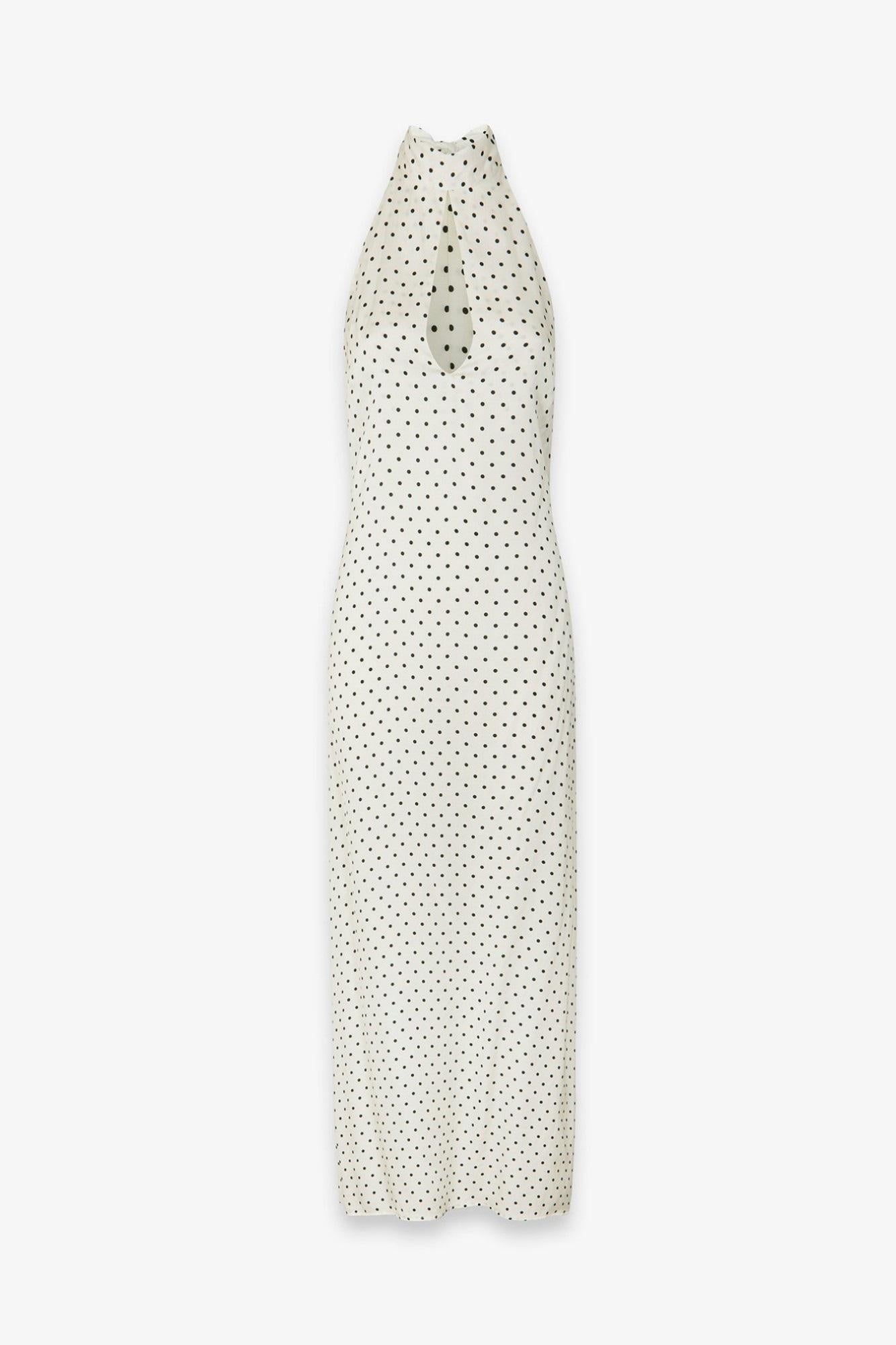 abito lungo pois con foulard BW01581007 MAR DE MARGARITAS