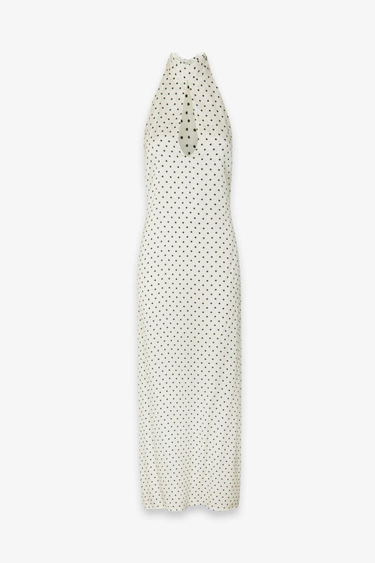 abito lungo pois con foulard BW01581007 MAR DE MARGARITAS