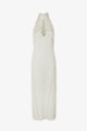 abito lungo pois con foulard BW01581007 MAR DE MARGARITAS