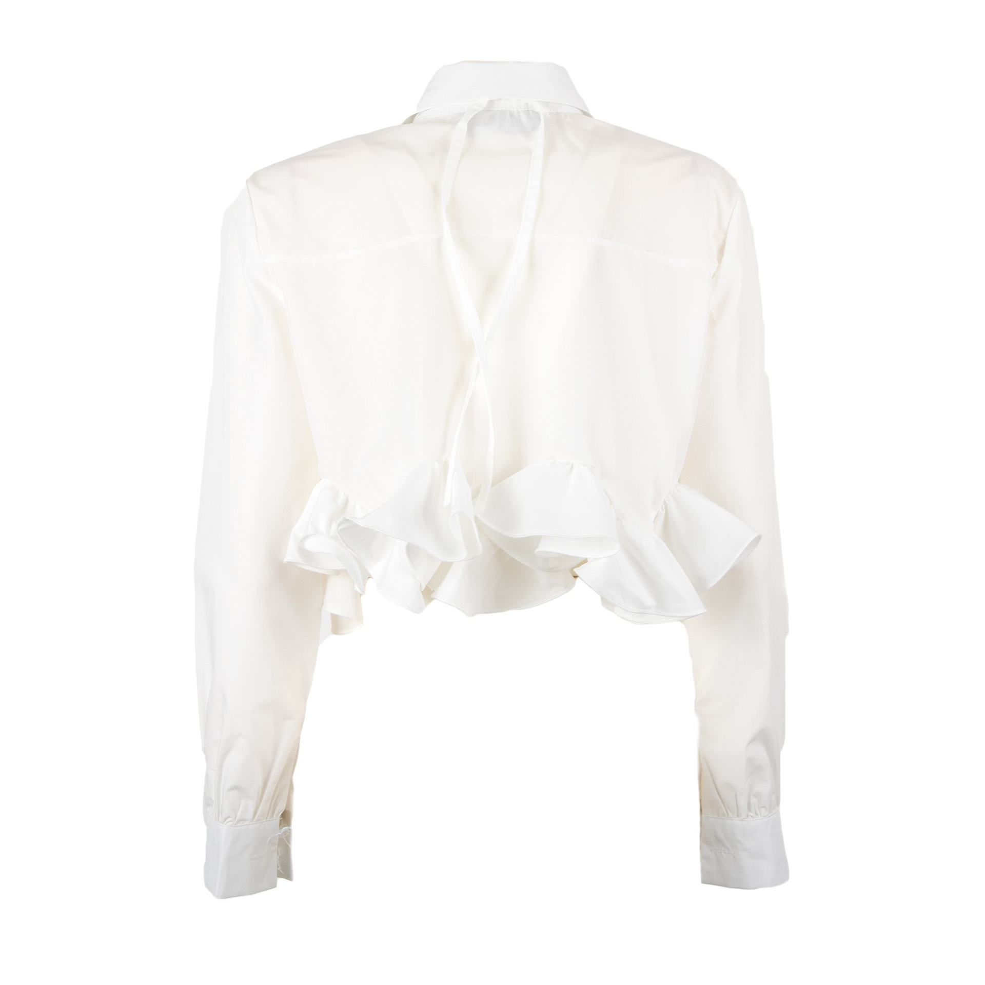 Camicia cropped bianca 