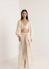 top crop con manica lunga a sbuffo