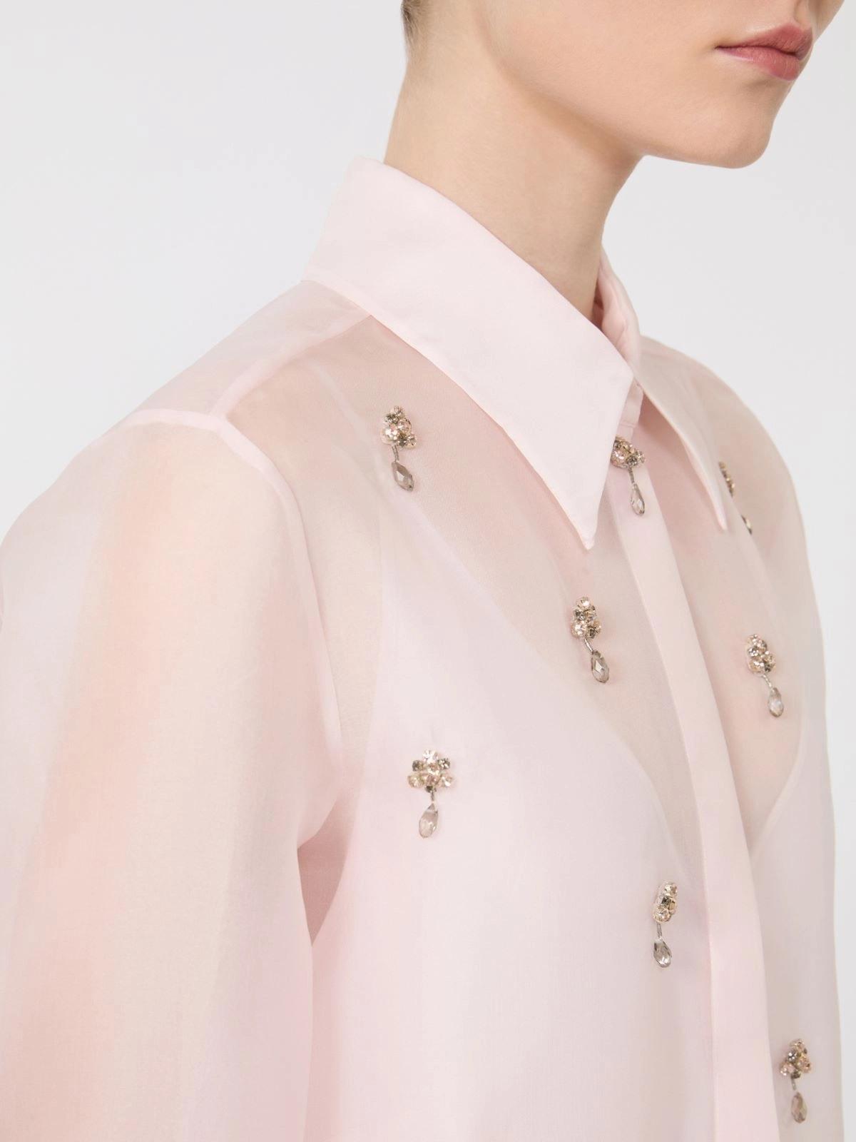 camicia in organza con applicazioni MSEAGI011 MAXMARA STUDIO