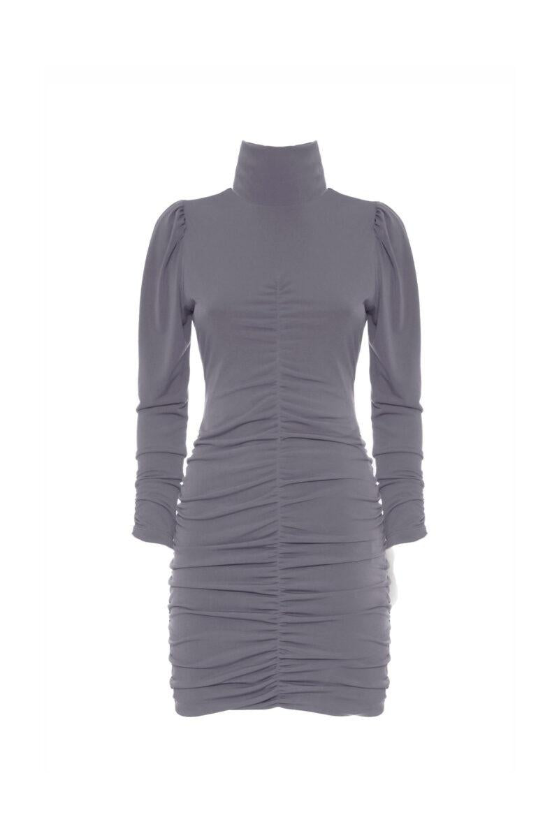 MINI ABITO DRAPPEGGIATO A COLLO ALTO G11022012 SO ALLURE