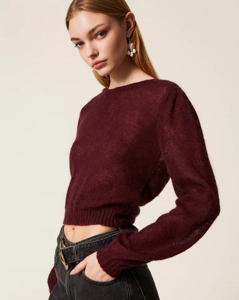 Coprispalle in maglia misto mohair TP3525002 TWINSET