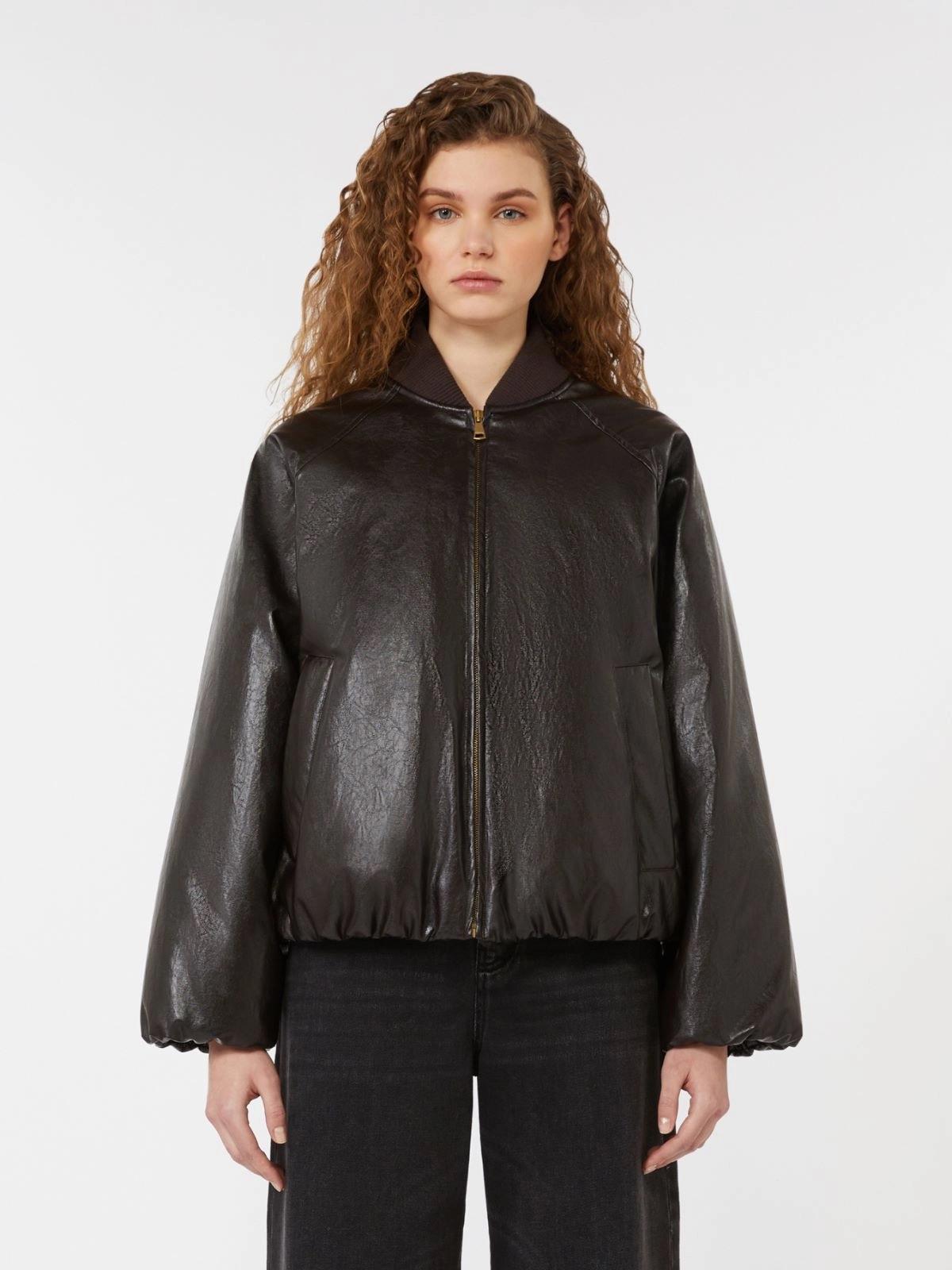 Bomber crop in jersey spalmato POTENTE006 MAXMARA