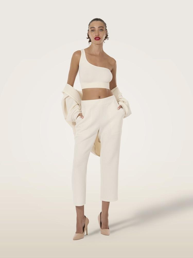 Crop top mono-spalla 