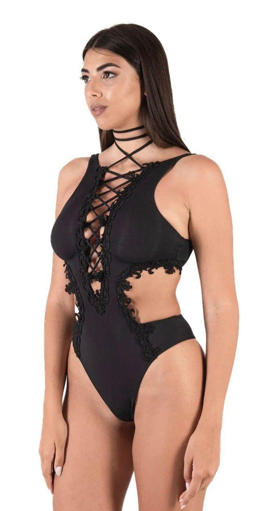 intero fashion con macrame burro 26CM50000 DISTRICT MARGHERITA MAZZEI