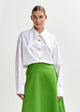 camicia in cotone con colletto allungato e bottoni spaiati JOMATO POINTY COLLAR005 ESSENTIEL