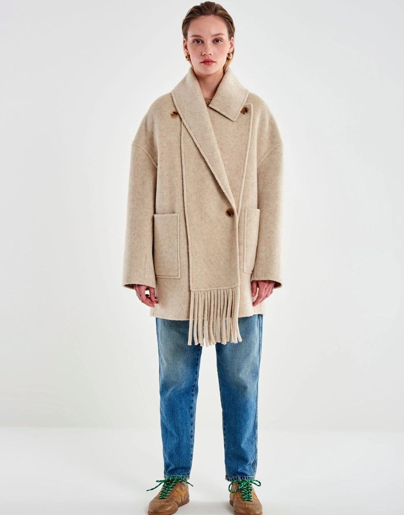 Cappotto Midi con Collo Sciarpa TF0025013 VICOLO