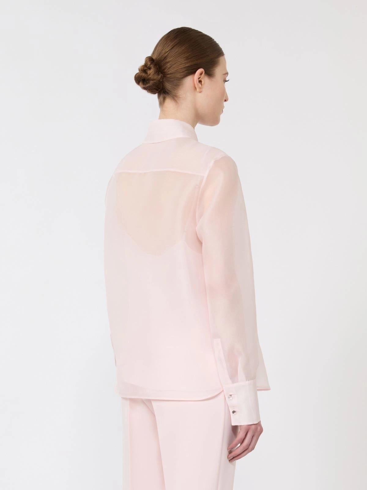 camicia in organza con applicazioni MSEAGI011 MAXMARA STUDIO