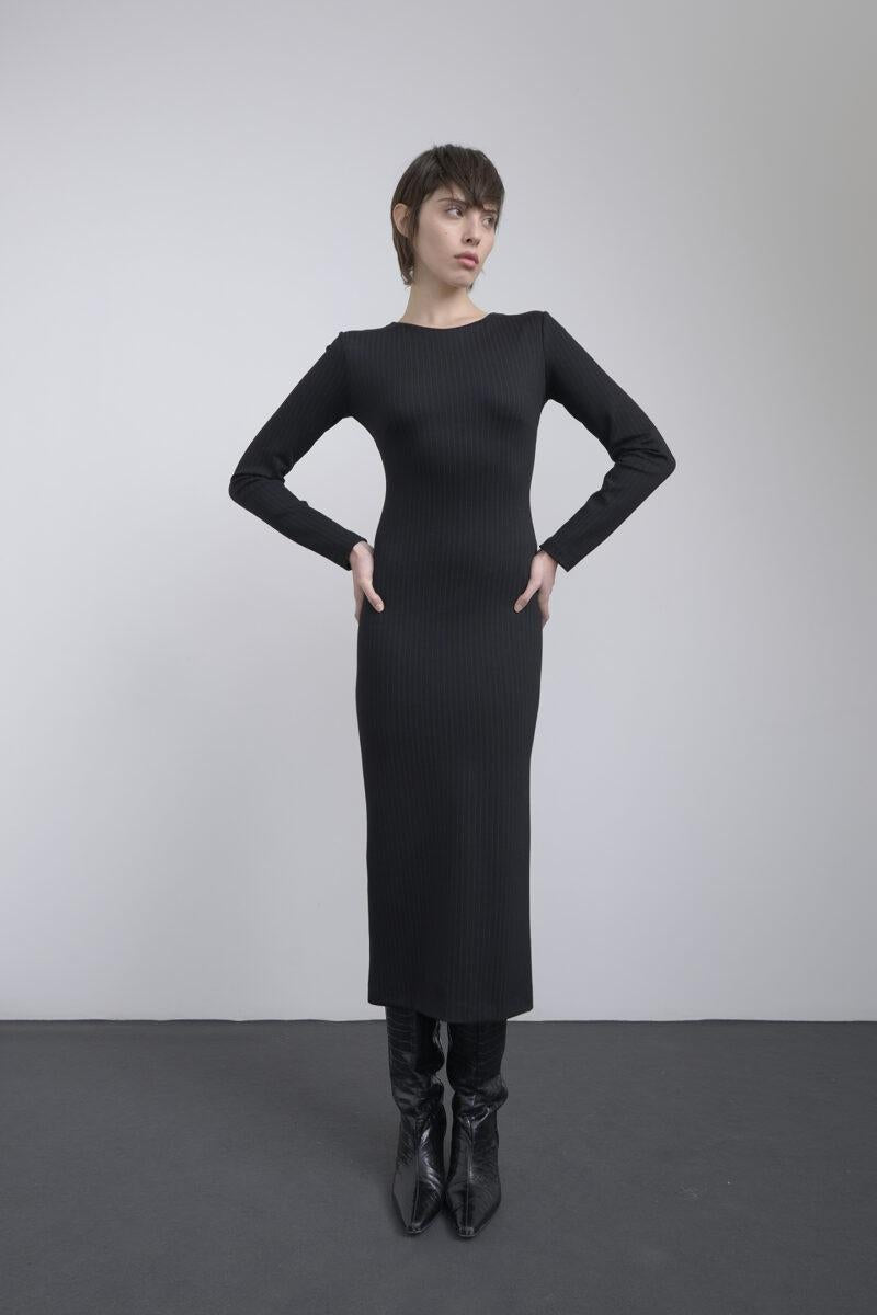 ABITO MIDI IN PUNTO MILANO GESSATO V11015003 SO ALLURE