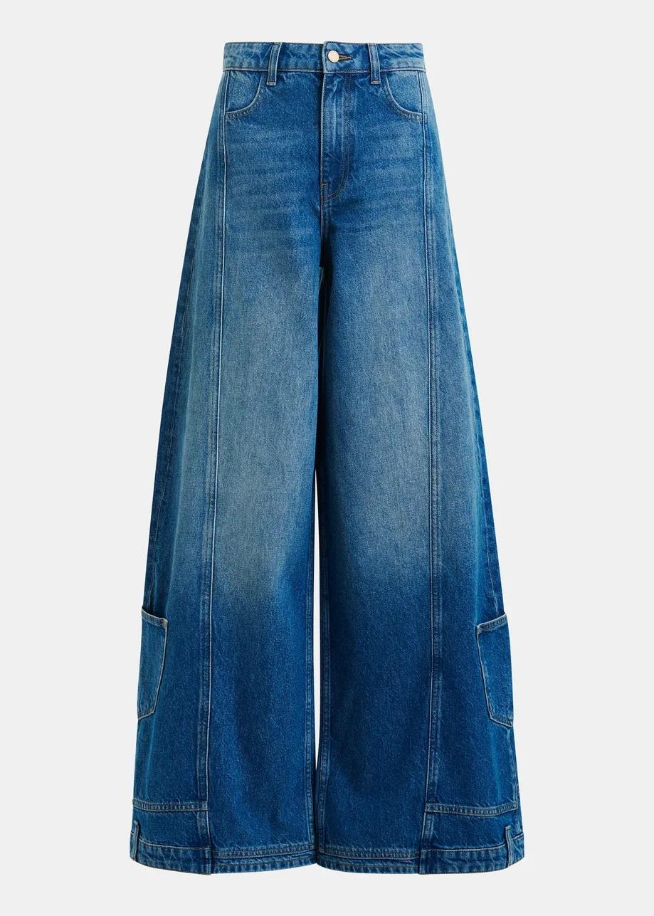 jeans a gamba svasata JELABA PATCH WORK001 ESSENTIEL