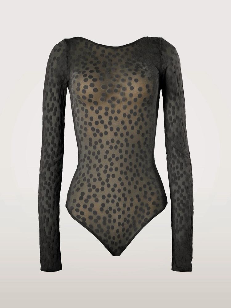 Body string semi-trasparente con motivo a pois 78331000 WOLFORD