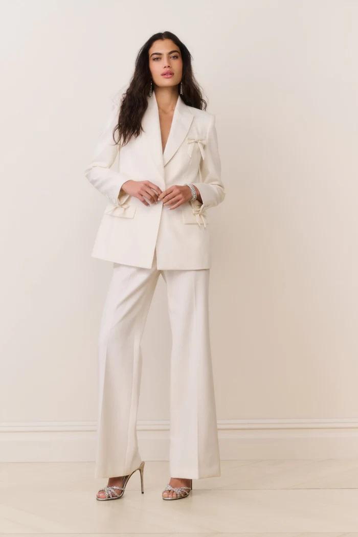 blazer con fiocchi applicati 2925007 LOVESHACKFANCY