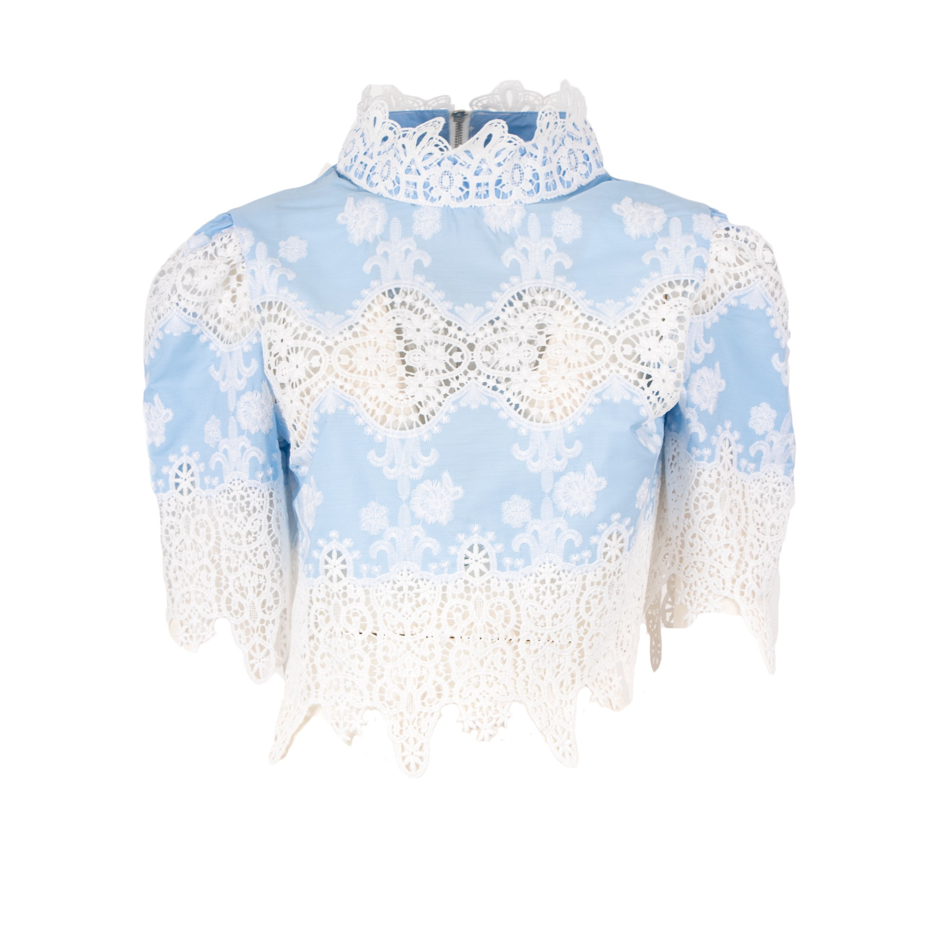 Top azzurro 