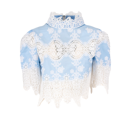 Top azzurro 