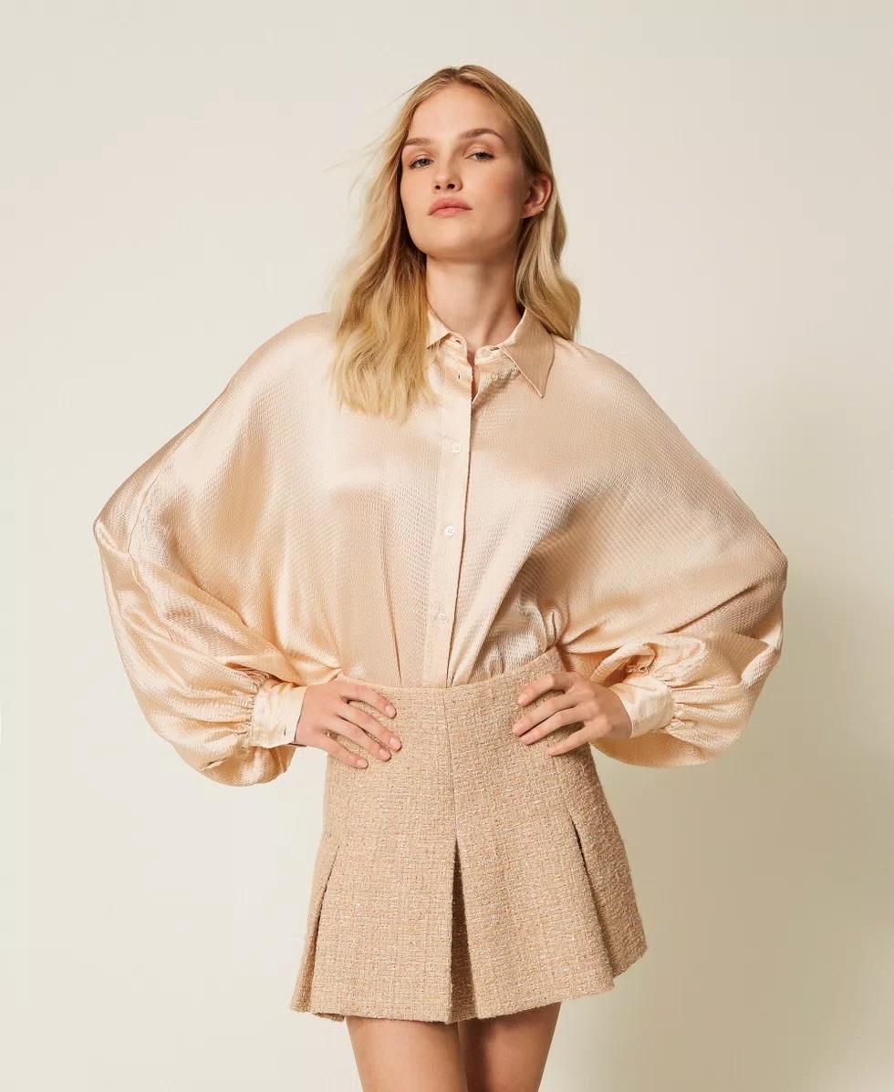 Camicia in satin con maniche balloon TP2362034 TWINSET