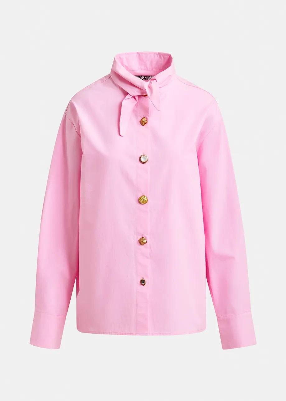 camicia in cotone con colletto allungato e bottoni spaiati JOMATO POINTY COLLAR011 ESSENTIEL
