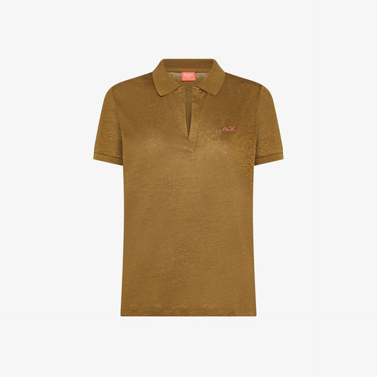 polo con scollo a v A36232006 SUN68