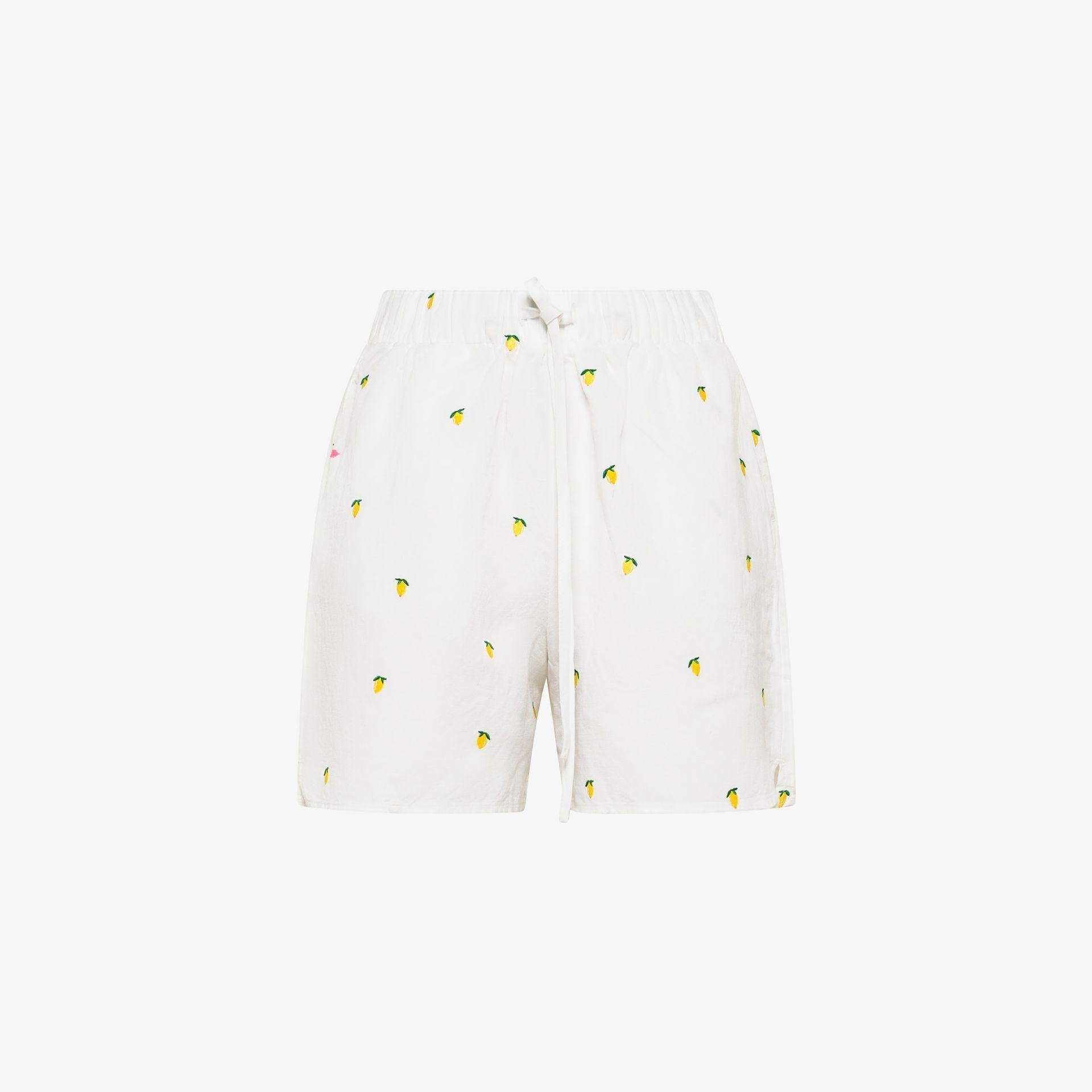 shorts in cotone con ricami S36252005 SUN68