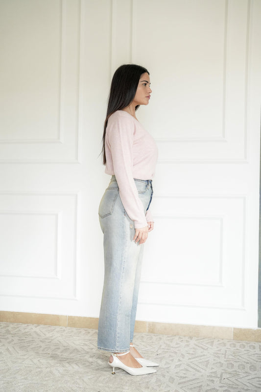 Maglione Rosa Cipria ASPEN011 NOTSHY