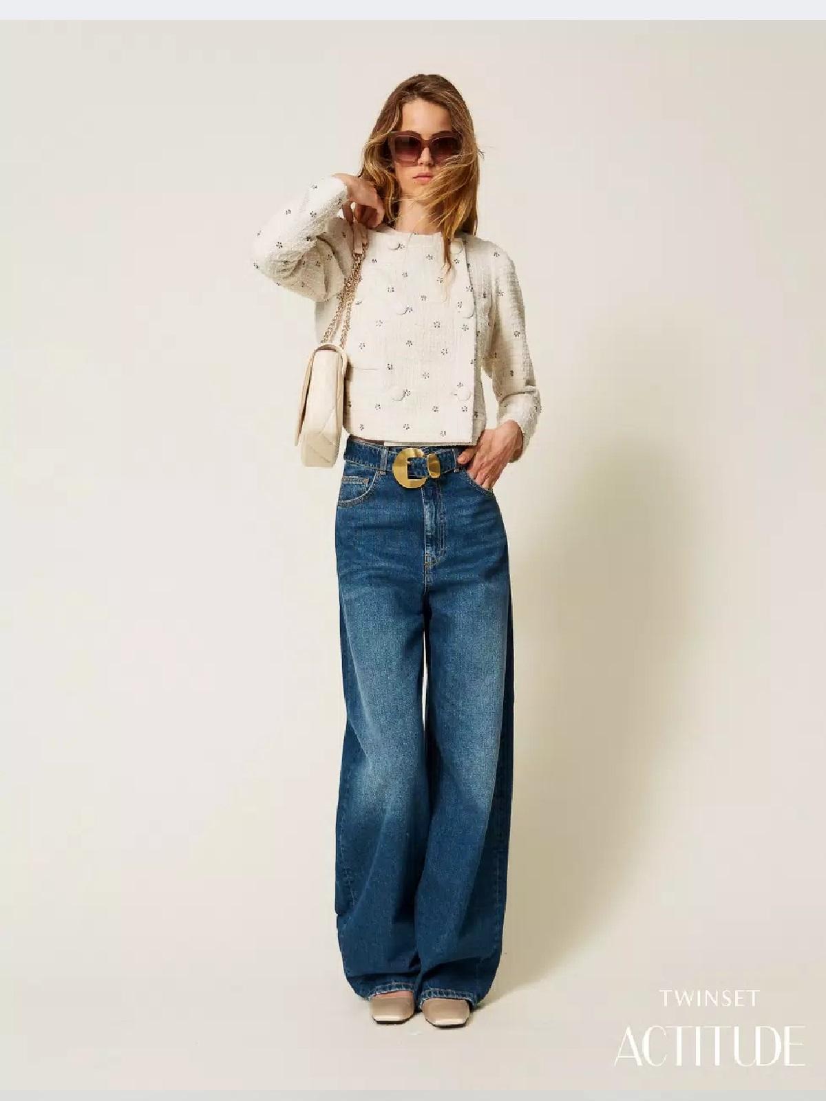 Giacca bouclé con ricami AP2131007 TWINSET