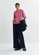 t-shirt oversize in cotone a righe JOSTE-STRIPED002 ESSENTIEL