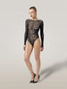 body modello tanga con motivo animalier