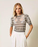 Maglia in misto mohair con pizzo TP3251004 TWINSET