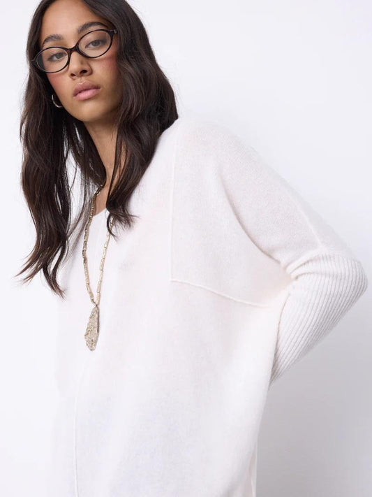 Maglione Oversize Avorio BOURNA007 NOTSHY