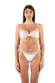Bikini ferretto e slip laccetti in lycra 