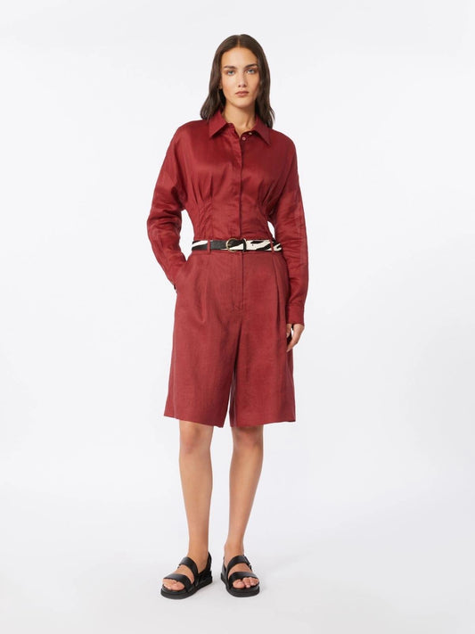 bermuda in lino MSTCARAVAN002 MAXMARA STUDIO