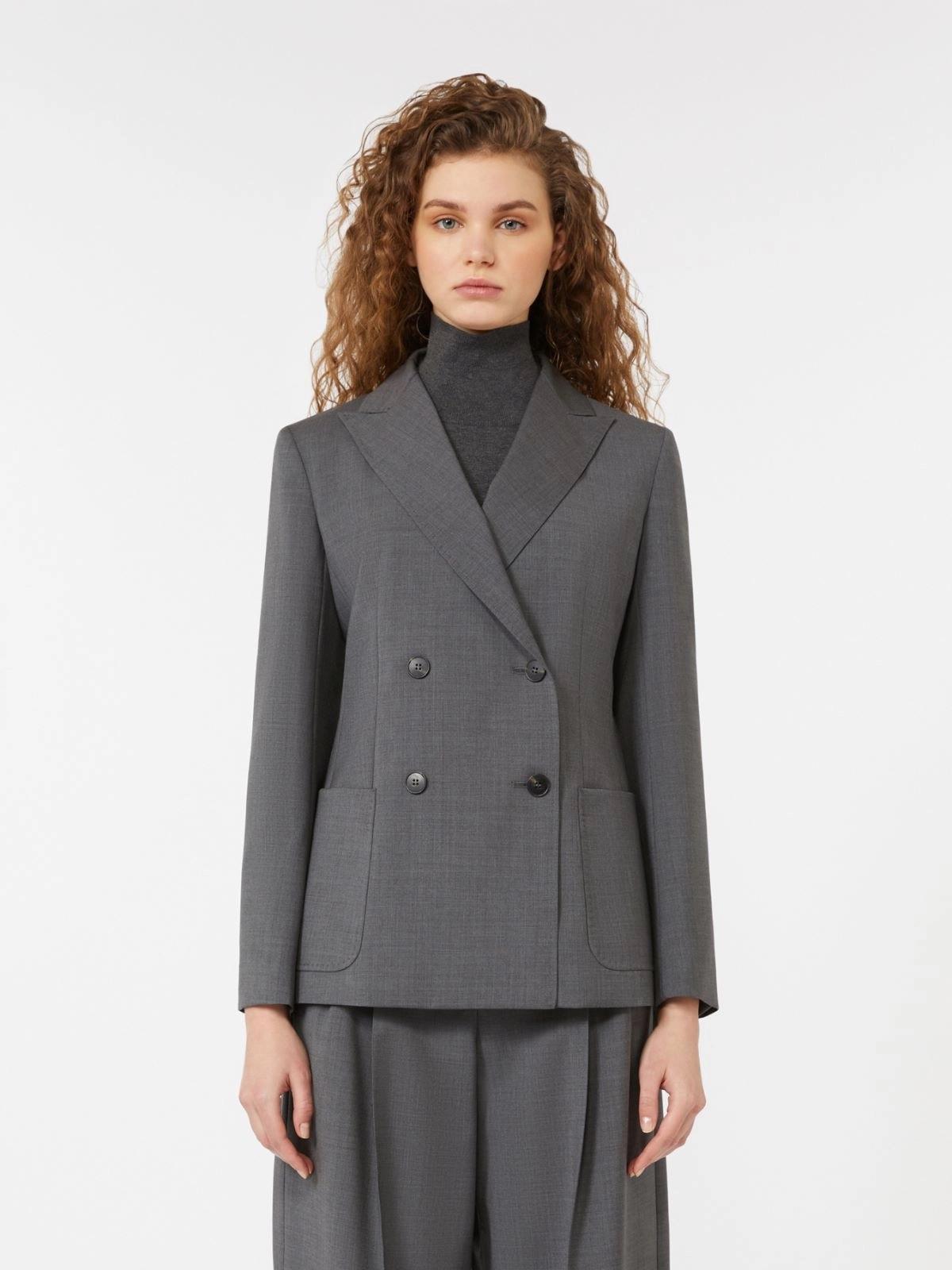 Blazer doppiopetto in tela di lana ORNATI004 MAXMARA