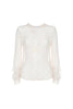 MANDARIN COLLAR LACE BLOUSE