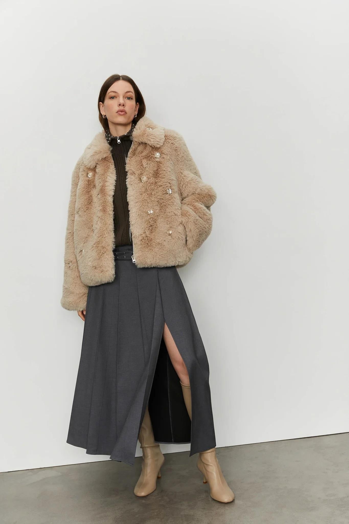 ecopelliccia J084013 ISABELLE BLANCHE