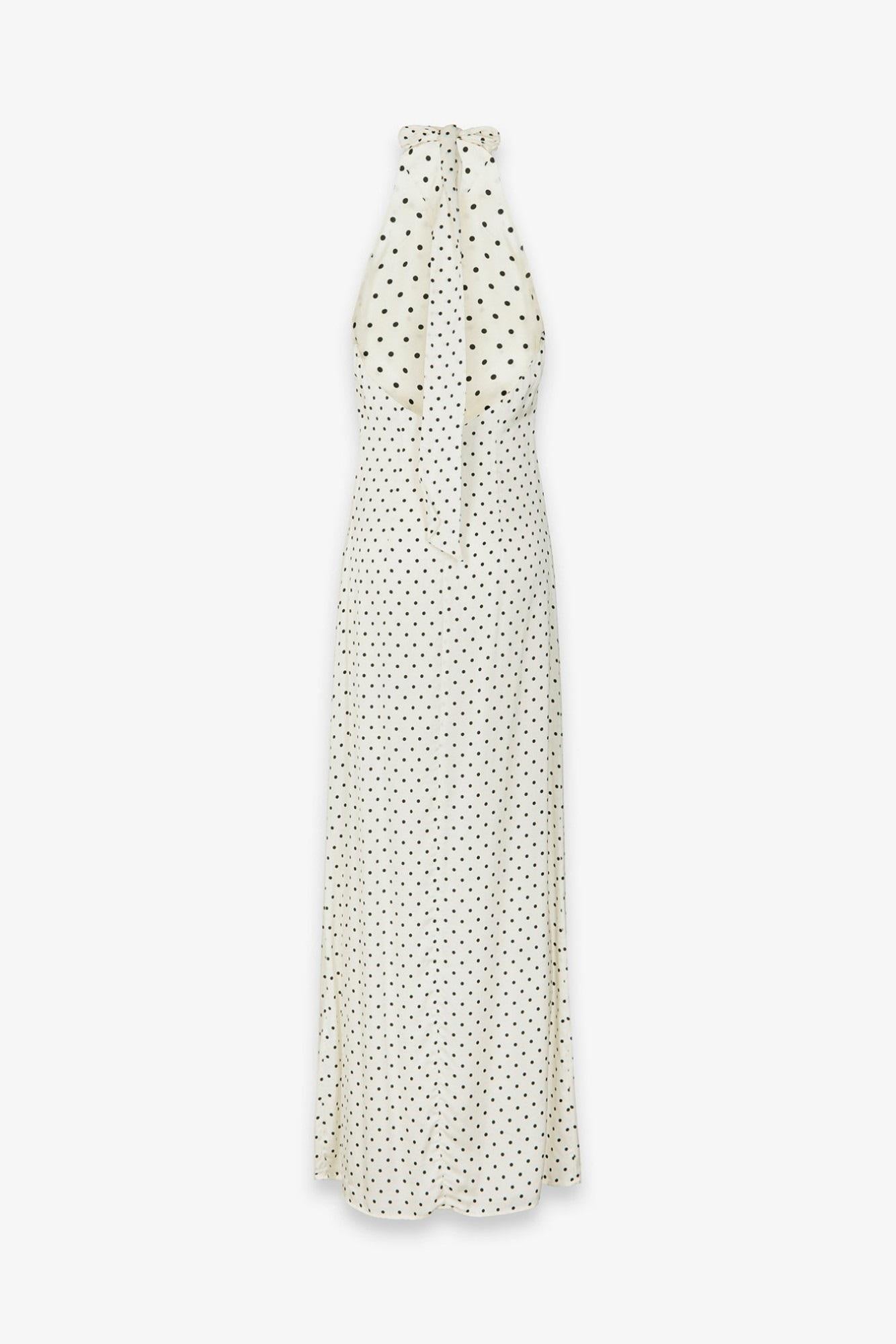 abito lungo pois con foulard BW01581007 MAR DE MARGARITAS