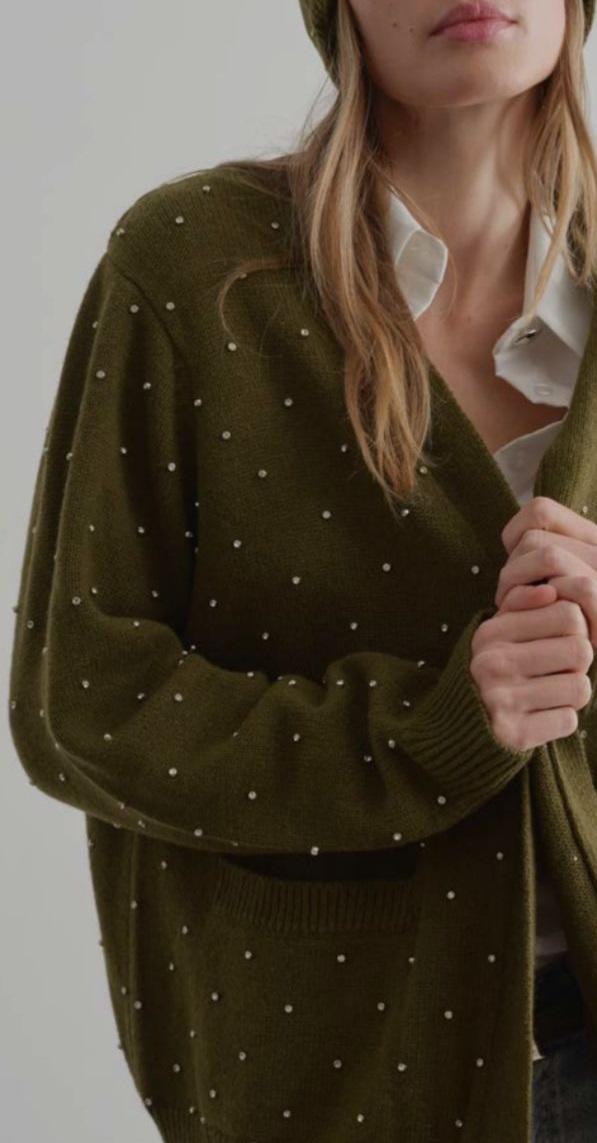 cardigan con strass MK006017 JIJIL