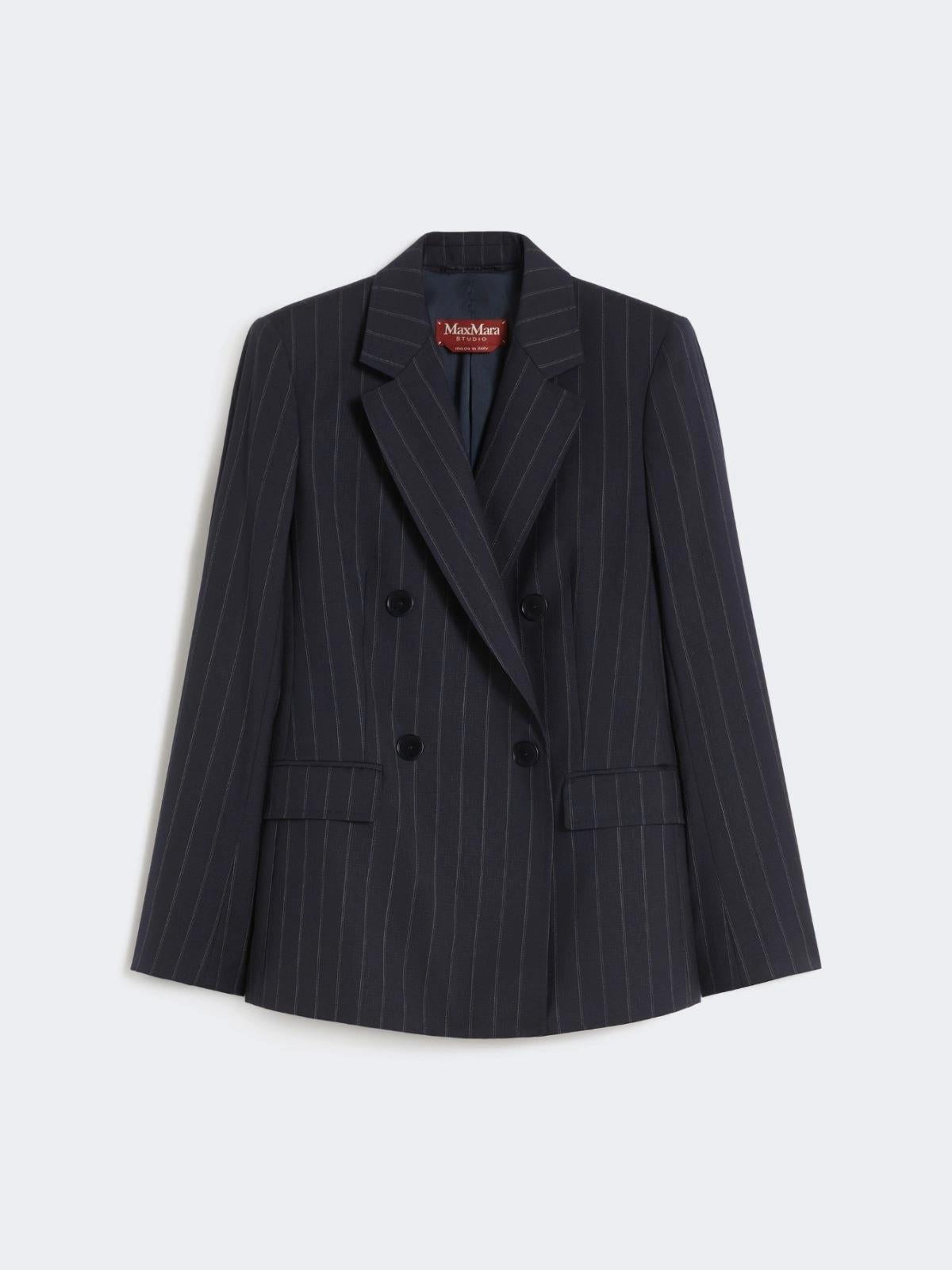 giacca doppiopetto gessata MSTONAGRO003 MAXMARA STUDIO