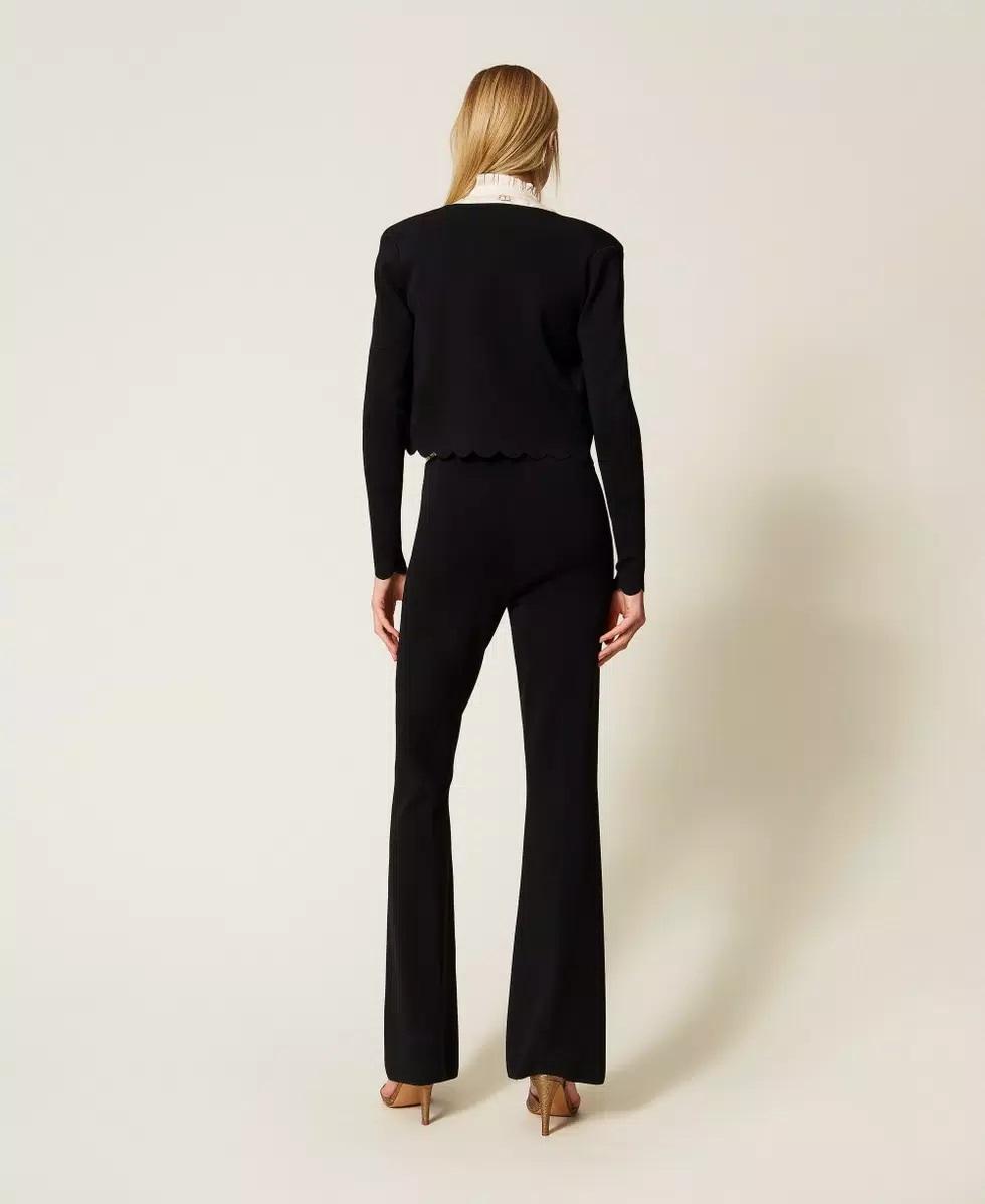 Pantaloni flare in maglia TP3206000 TWINSET